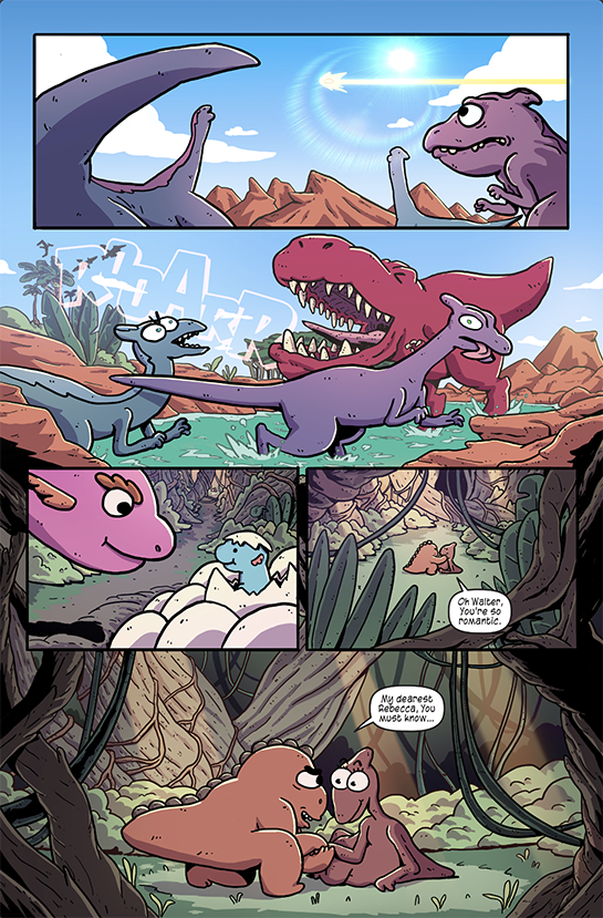 Dino Babies in Space comic - Issue one (physical copy)