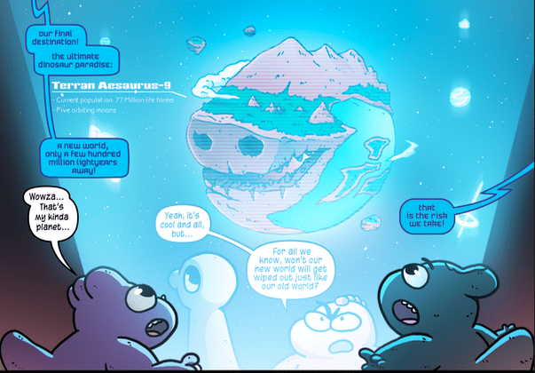 Dino babies in Space - Issue 3 (digital download)
